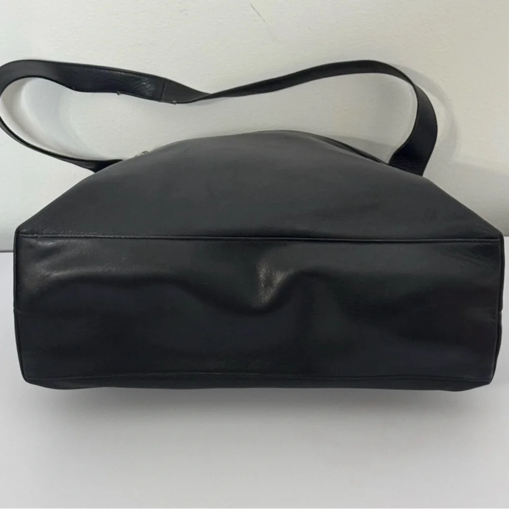 The Sak Black Leather Tote Bag